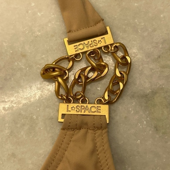 L*space bikini top NWT Nude with links sz Small size 4 size 6 - Picture 2 of 7